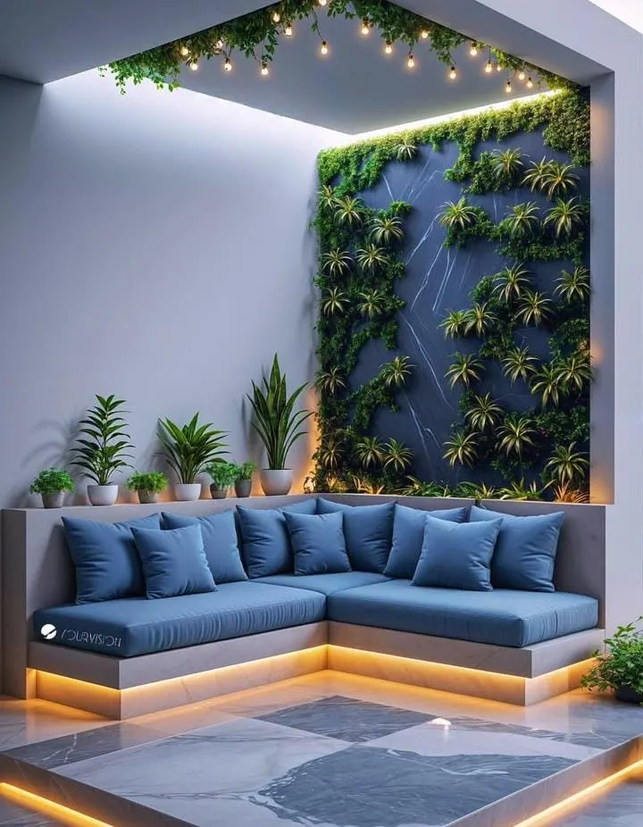 20 Easy Cozy Living Room Decor Ideas That Instantly Transform Your Space 8 Indoor Greenery Wall
