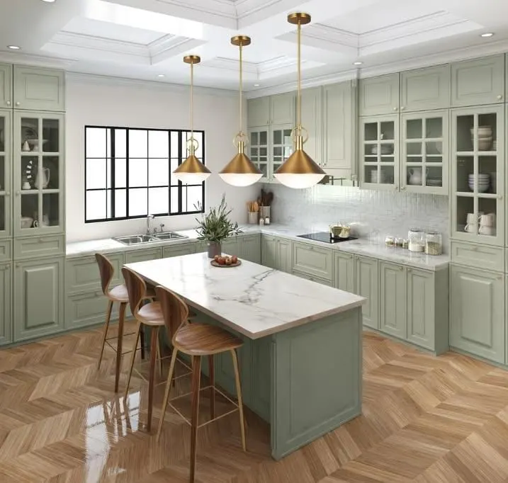 Statement Pendant Lighting Over the Island