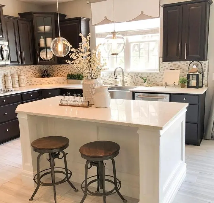 Island Makeover with Paint & Panels