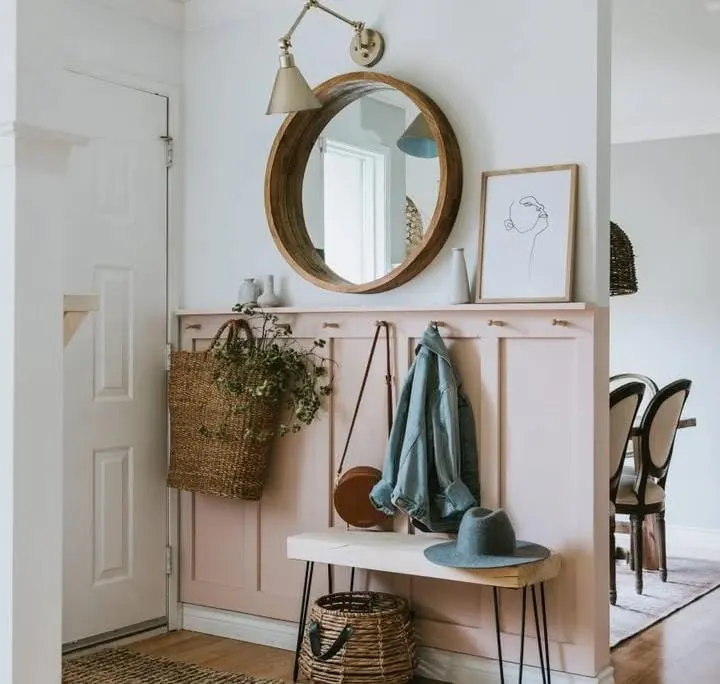 Woven Basket Wall Display