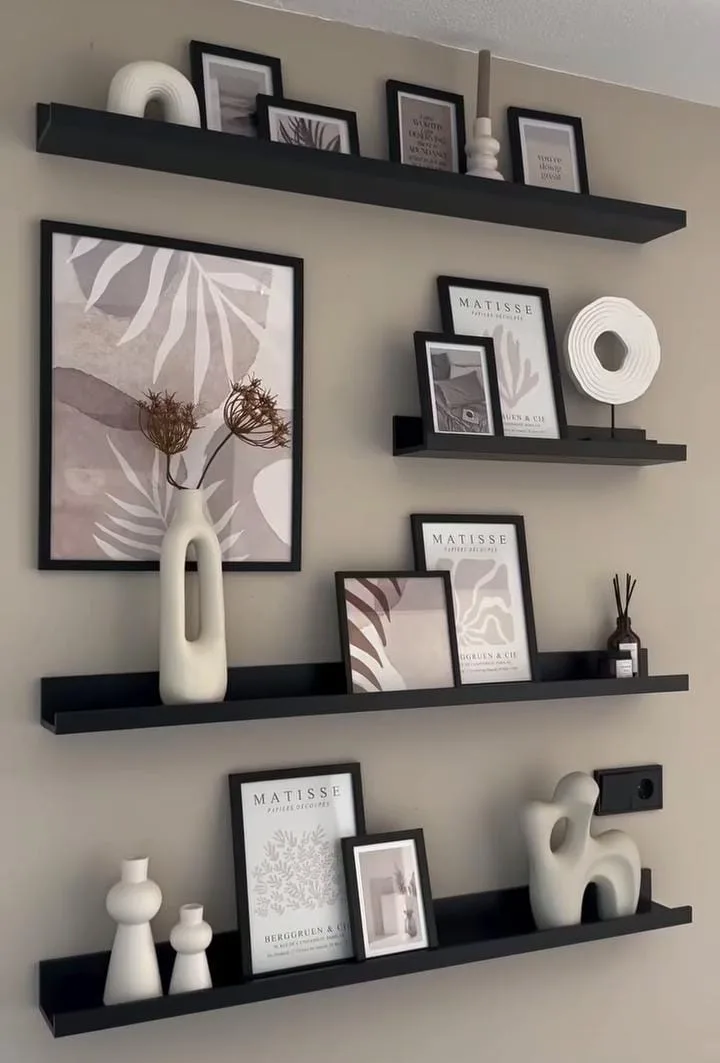 Floating Shelves for Decorative Displays
