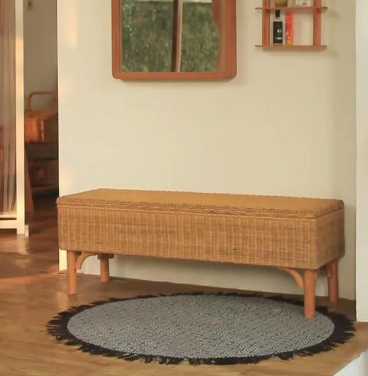 Storage Bench with Hidden Compartments