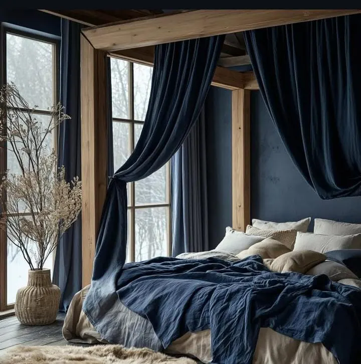 Dramatic Canopy Bed Setup