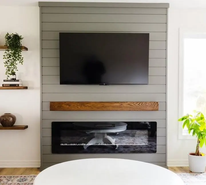Living Room TV Wall Ideas: 20 Stunning, Modern & Pinterest-Trendy Designs for Every Home 9 Shiplap Farmhouse TV Wall