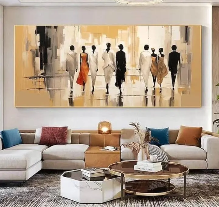 15 Living Room Wall Décor Ideas That Transform Your Space Instantly 4 Oversized Canvas Art