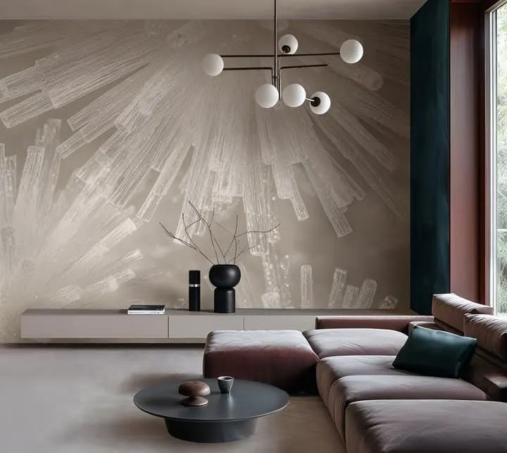 15 Living Room Wall Décor Ideas That Transform Your Space Instantly 9 Accent Wallpaper Mural