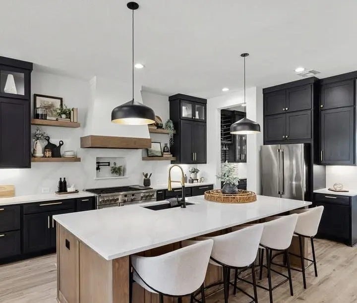 Charcoal and White Contrast