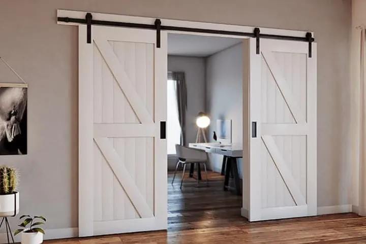 15 Trending Bedroom Door Designs to Make Your Room Feel Complete 5 Rustic Barn-Style Sliding Door
