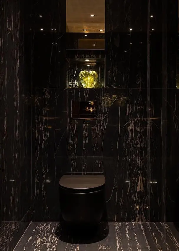 Textured Black Tiles