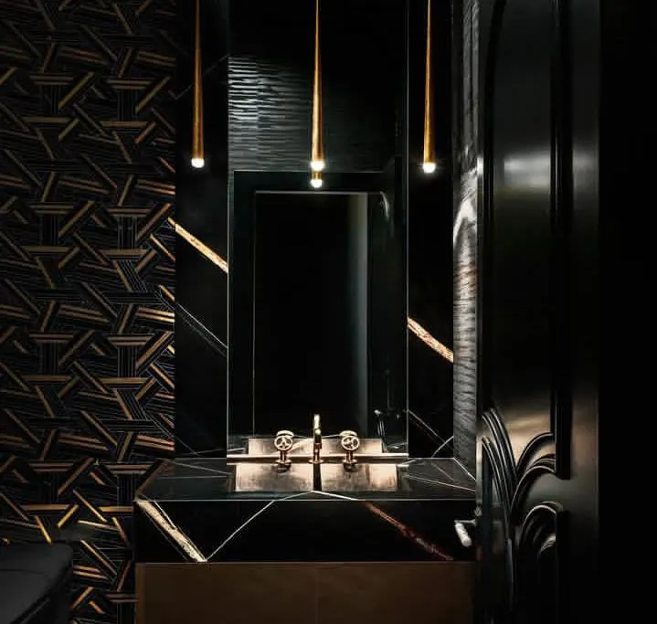 Marble and Black Fusion Countertop