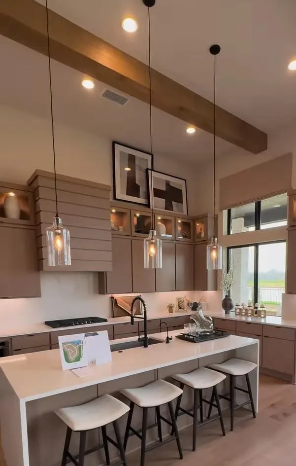 Ceiling Beams to Define Zones