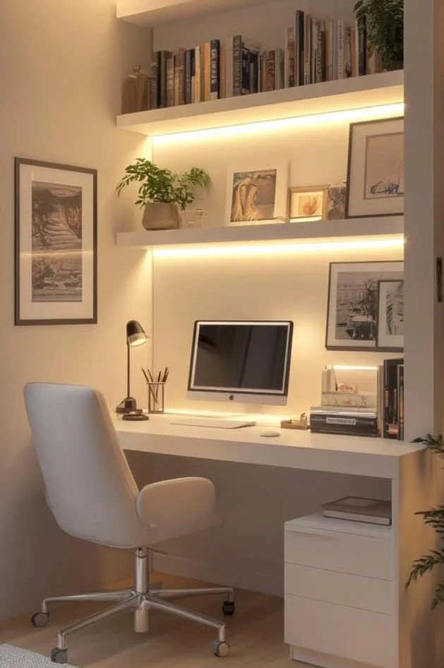 Floating Wall Study Nook