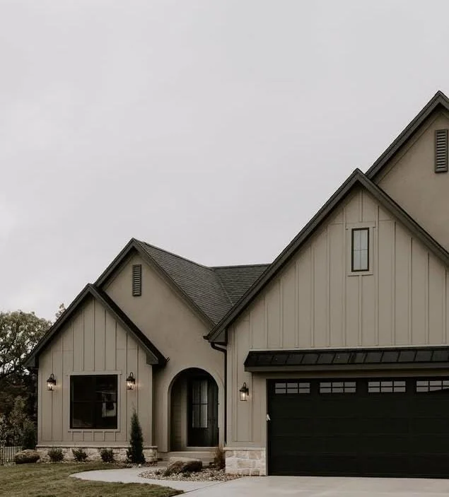 Warm Cream and Charcoal Shutter