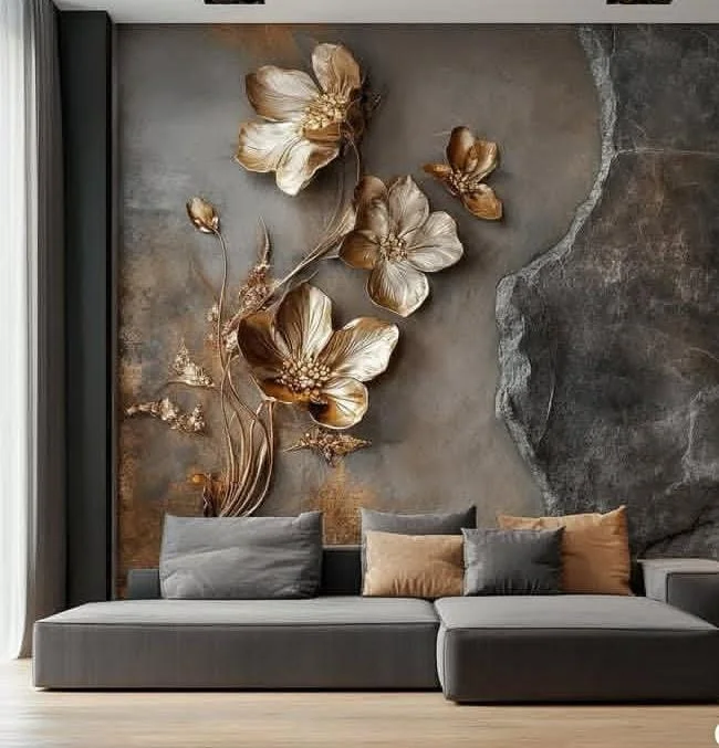 Wooden Hanok-Inspired Wall Accent