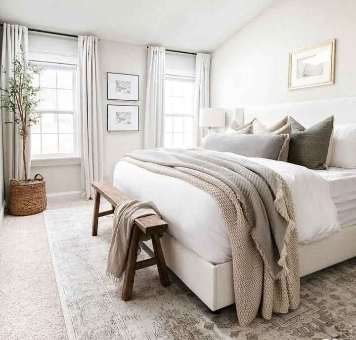 Neutral Korean Bedding Layers