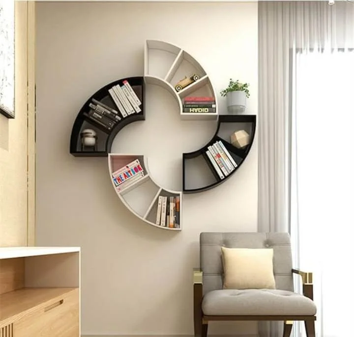 Low Bookshelf Display Wall
