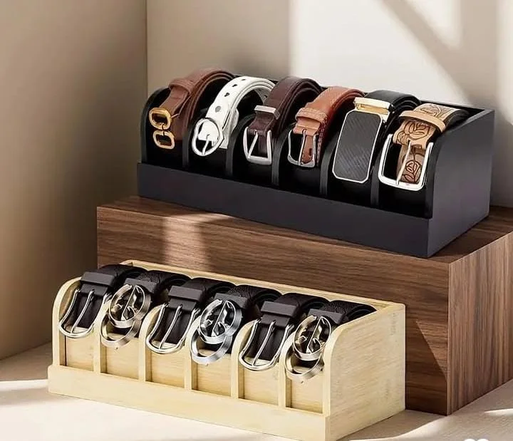Customized Pull-Out Tie and Belt Organizer